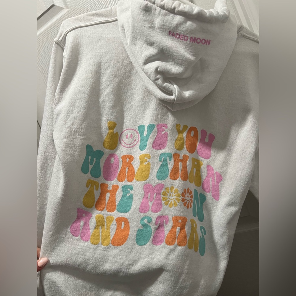 love you more than the moon and stars hoodie